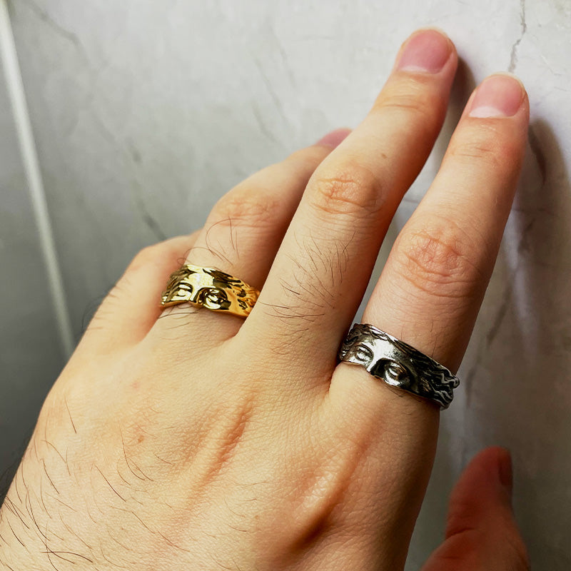 Retro Half Face Venus Ring For Men Women