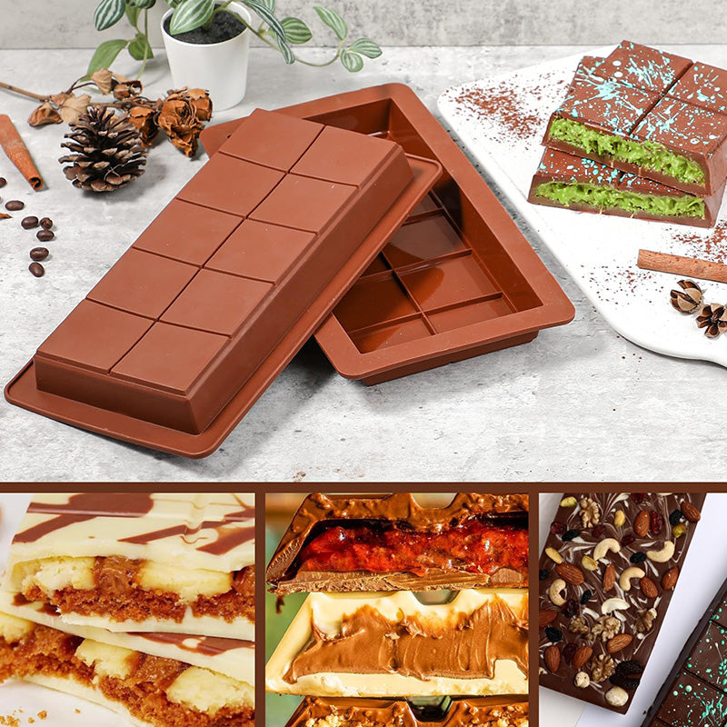 Chocolate Bar Mold Non-Stick Reusable Food Grade