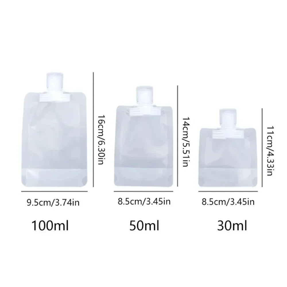 5Pcs Travel Empty Squeeze Bags Lotion Dispensing Bag