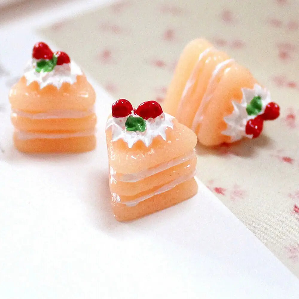 6pcs Dollhouse Mini Cakes Dessert Cupcake Mini Cake