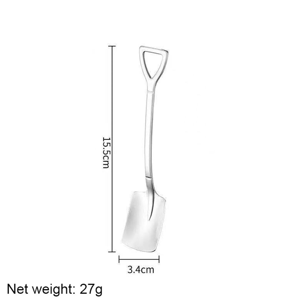 4Pcs/Set New Shovel Spoons Stainless Steel