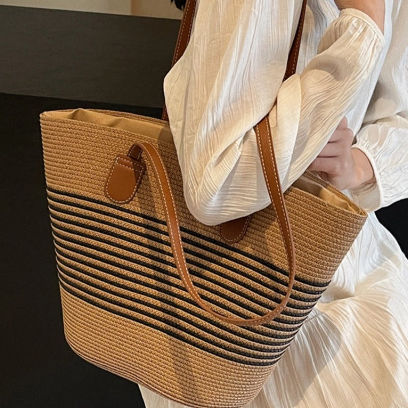 Straw bag women's summer inswind