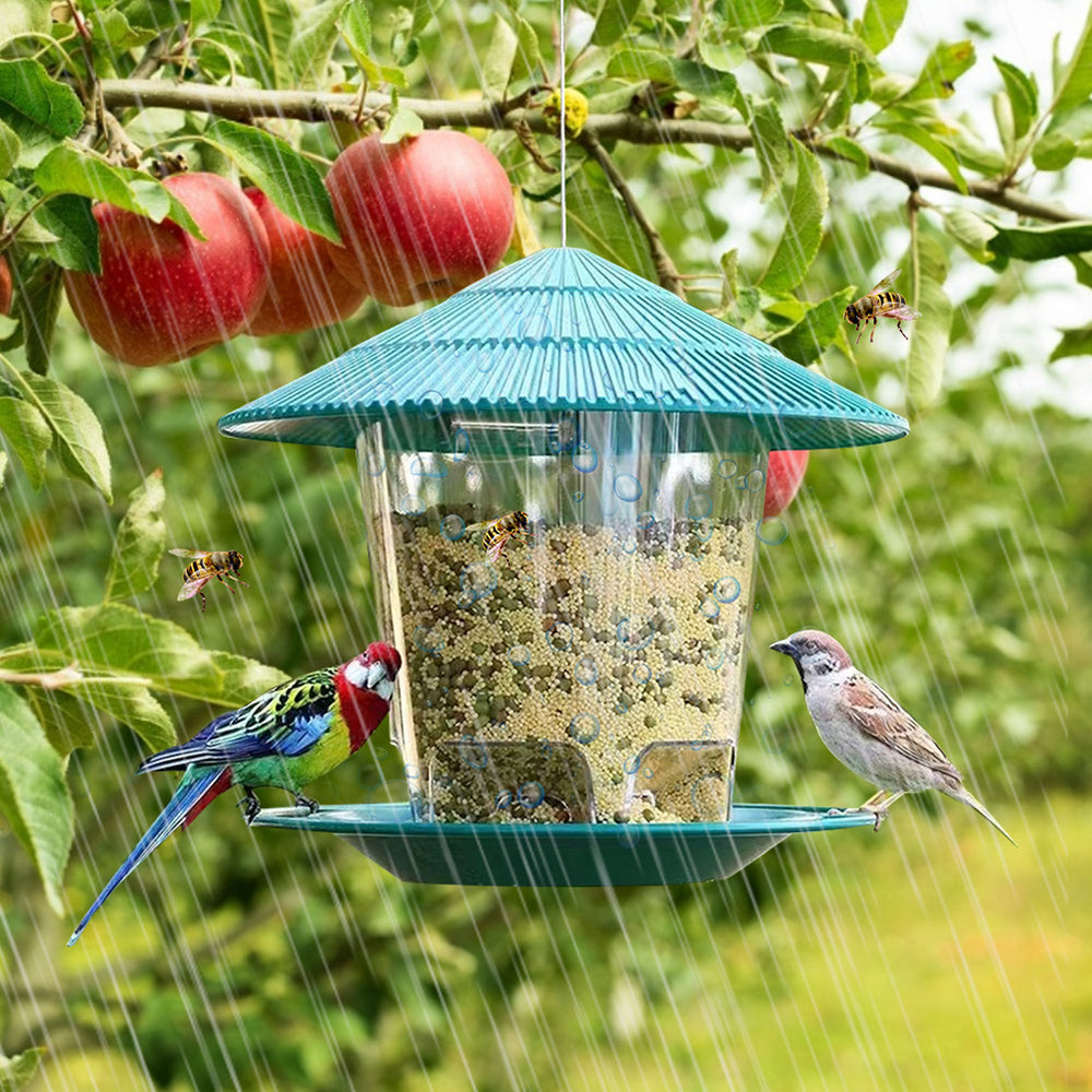 Window Wild Bird Feeder House Transparent