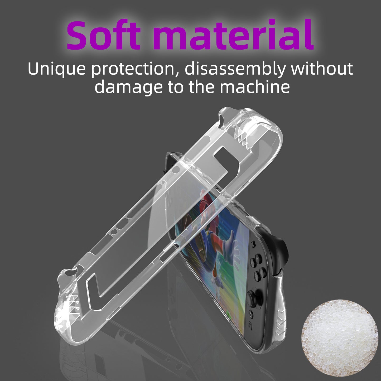 TPU Clear Case for Nintendo Switch 2 Lntegrated Design Scratch-Resistant