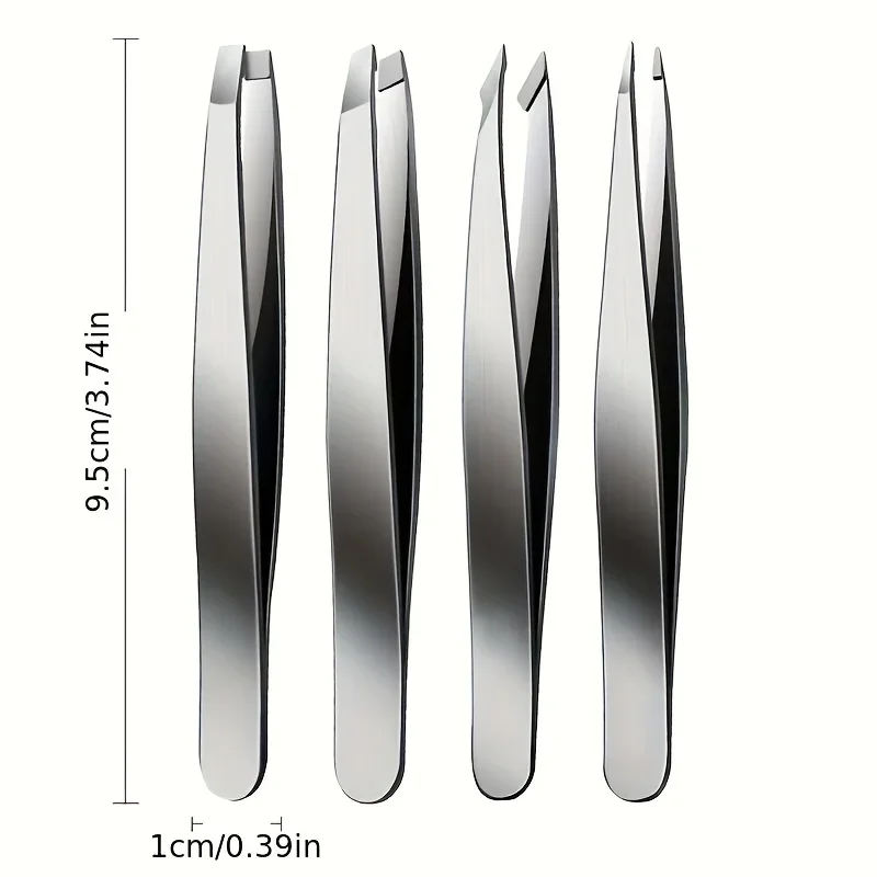 4pcs Set Professional Tweezers Set