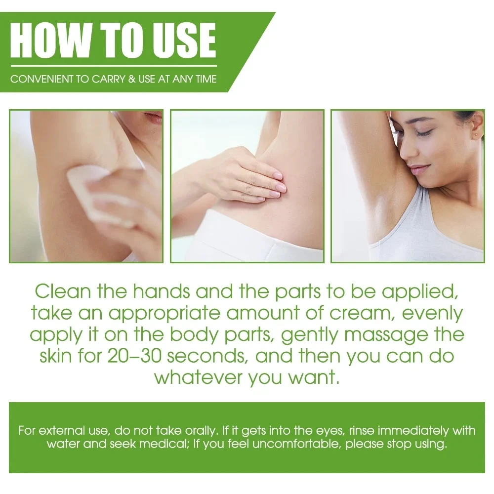 Safe 10g Body Underarm Odor Removal Cream