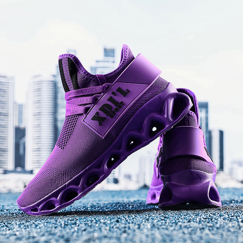 Men's Black Sneakers Wear Resistant Non Slip Breathable Sports Shoes