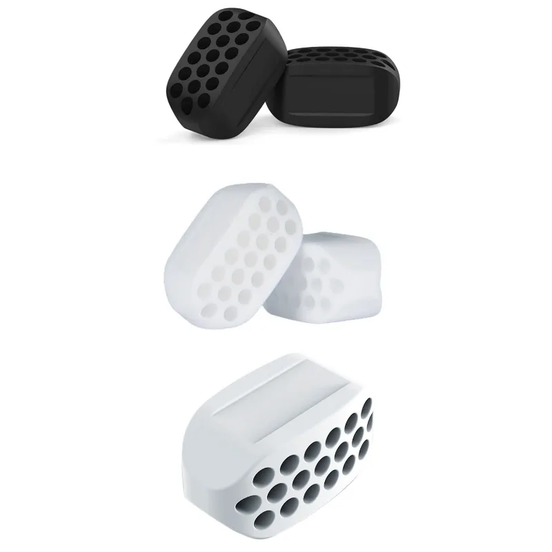 A pair of silicone Jaw Exerciser Tablet