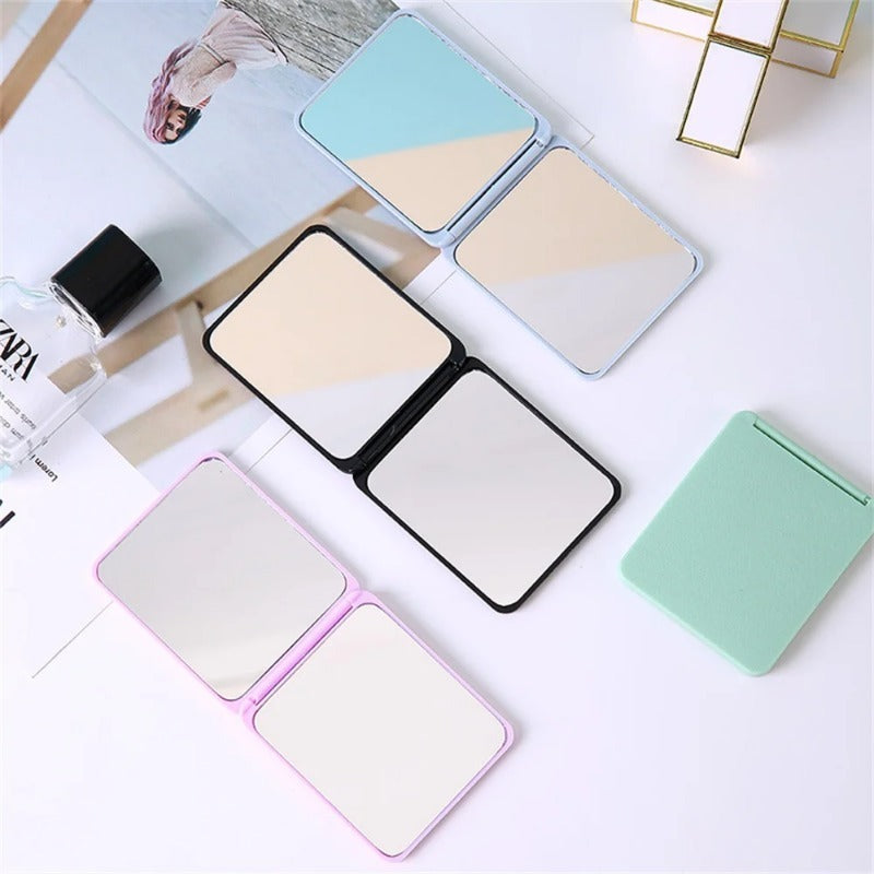 Mirror Foldable Makeup Mirror Portable Double-Sided Mirror