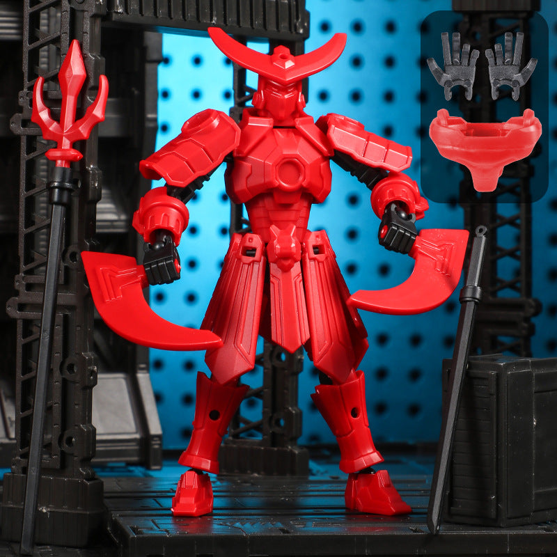 Mozi mecha lucky doll, robot deformation, 3D printed mannequin