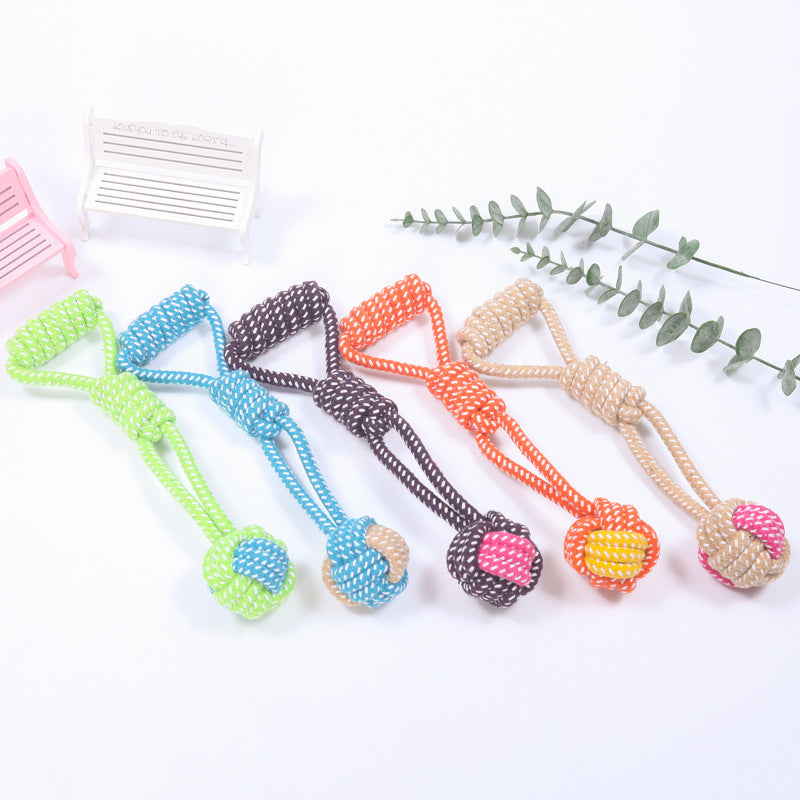 Interactive Cotton Rope Mini Dog Toys Ball for Dogs