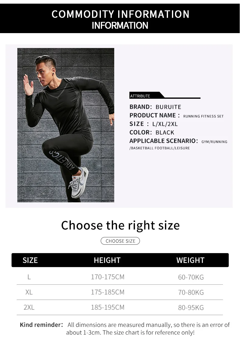 Quick Drying Tight Fitting Suit For Men'S Long Sleeve