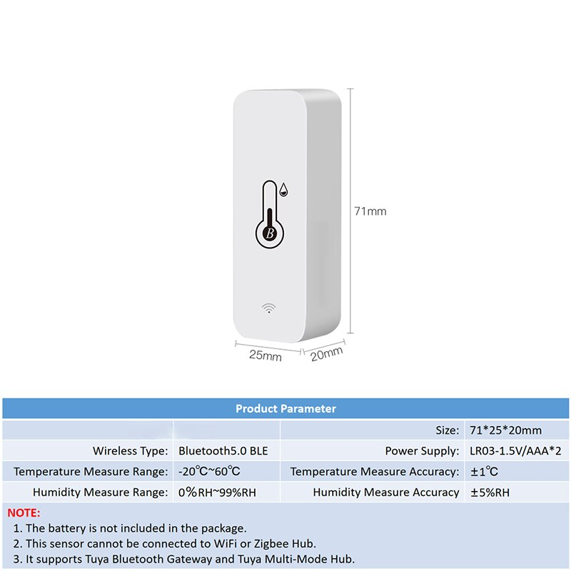 Smart Temperature Humidity Sensor Mini