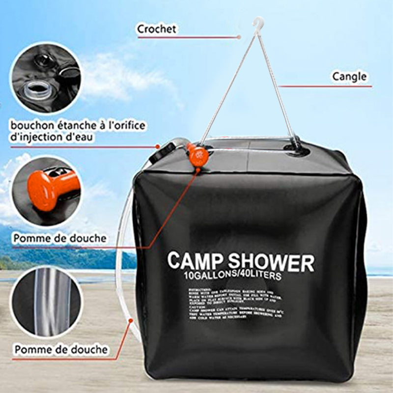 40L Water Storage Bag Bathing Shower Portable