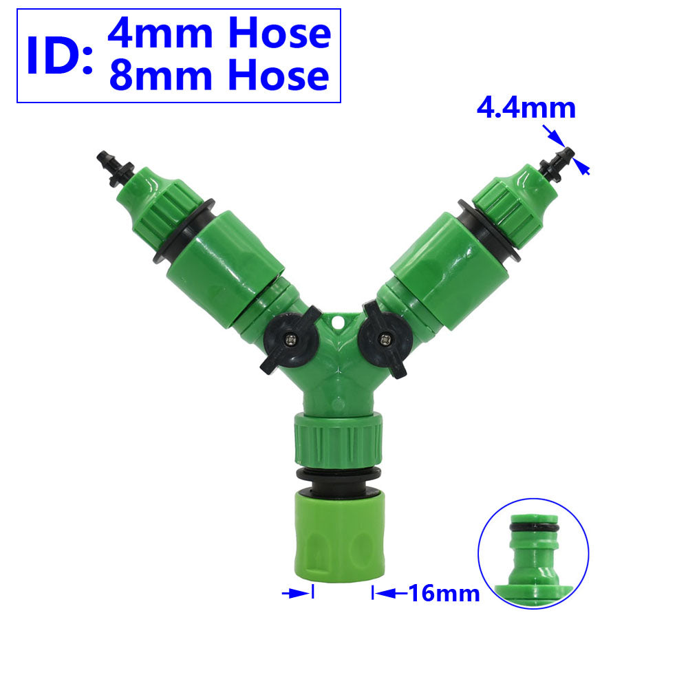 2-way Tap Hose Water Splitter Garden Tap Y Splitter