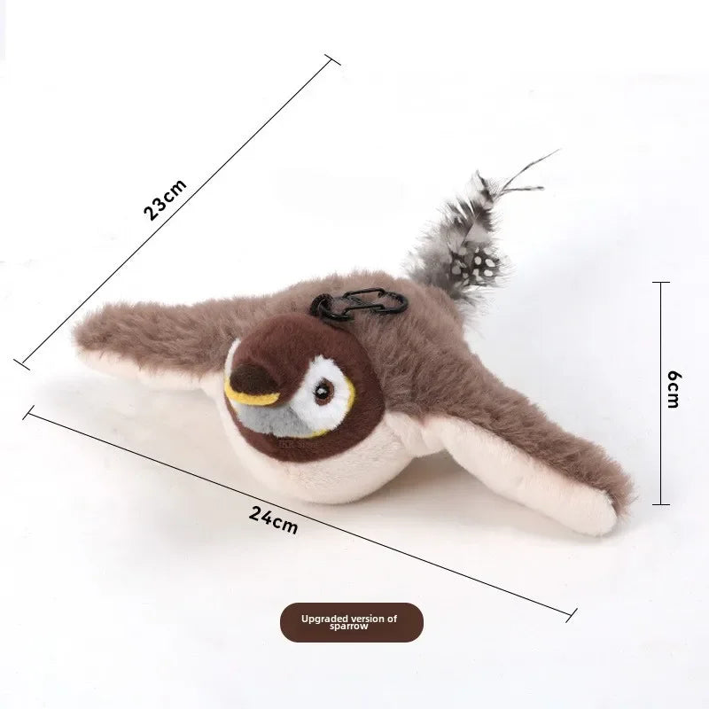 Hot Cat Interactive Toys Catnip Electric Pat Bird