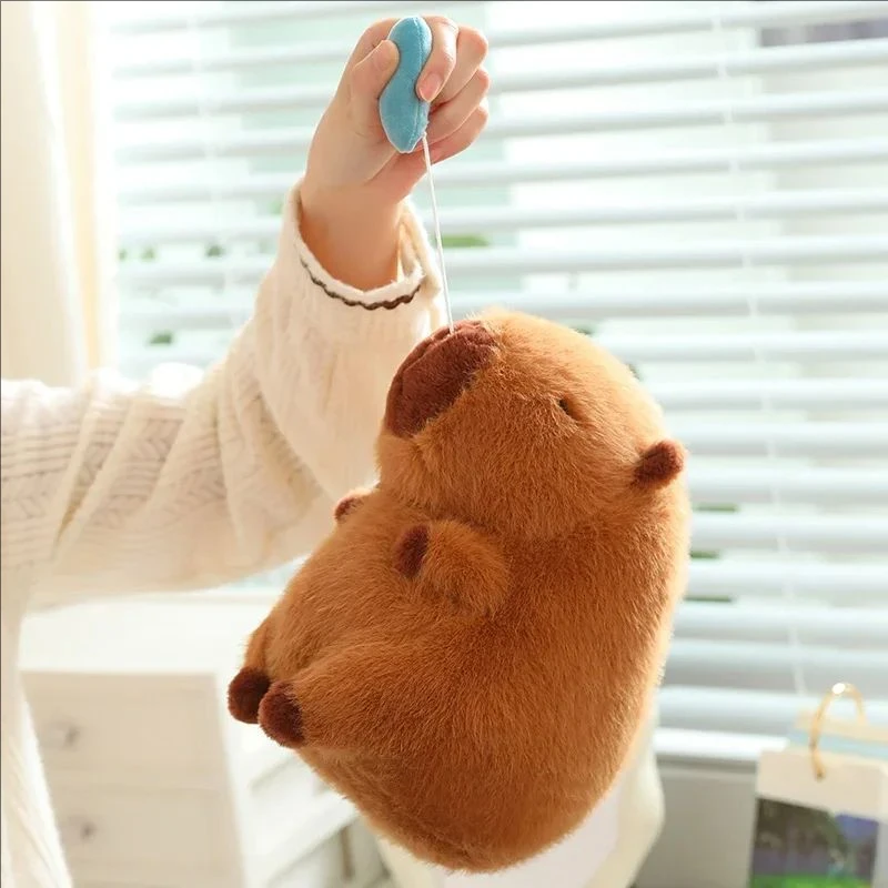 Cute Capybara Plush Toy with Stretchable Snot K Simulation Animal Plush