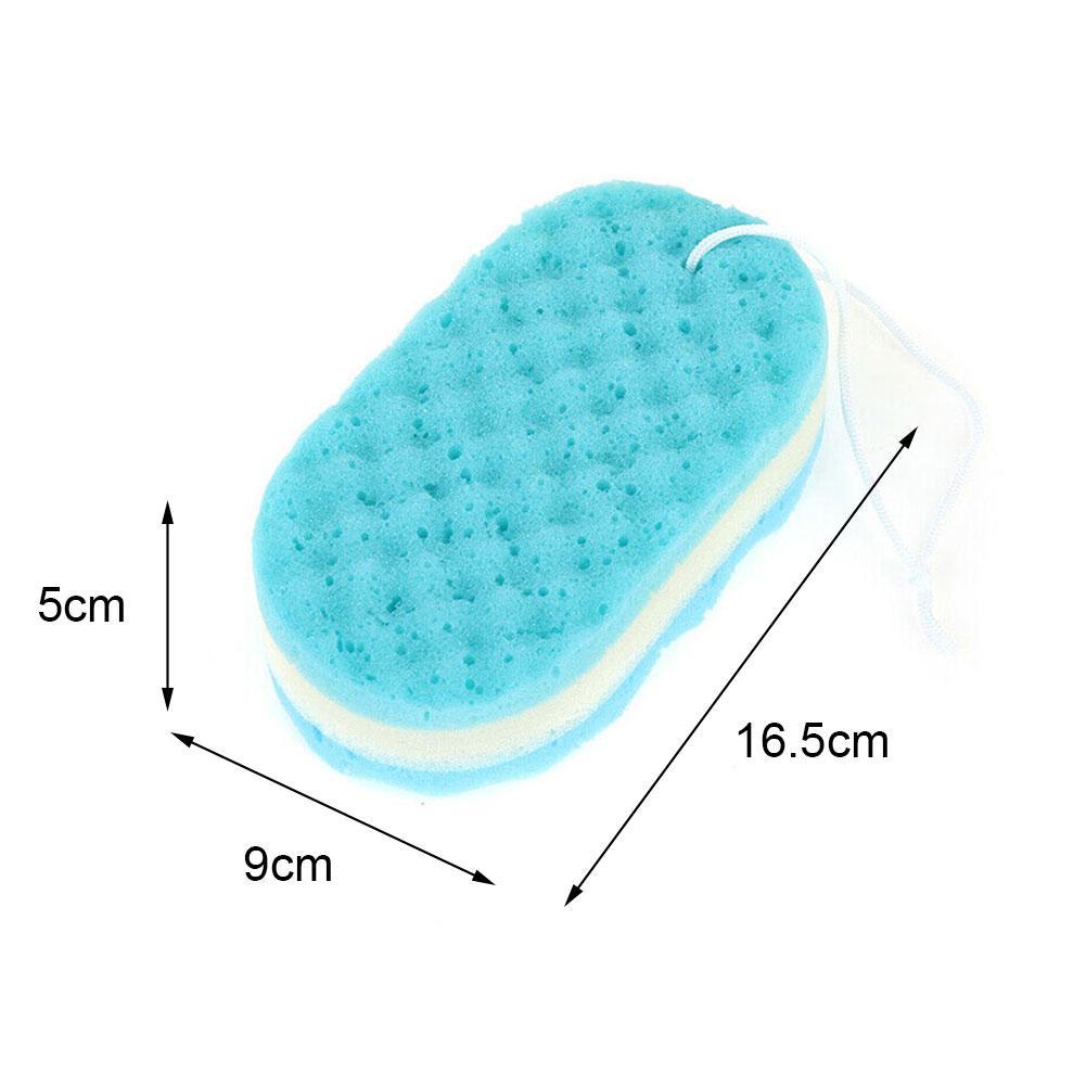 Three-layer Wave Bath Sponge Body Brush Shower Skin Clean Massage Cleaning Shower Brush