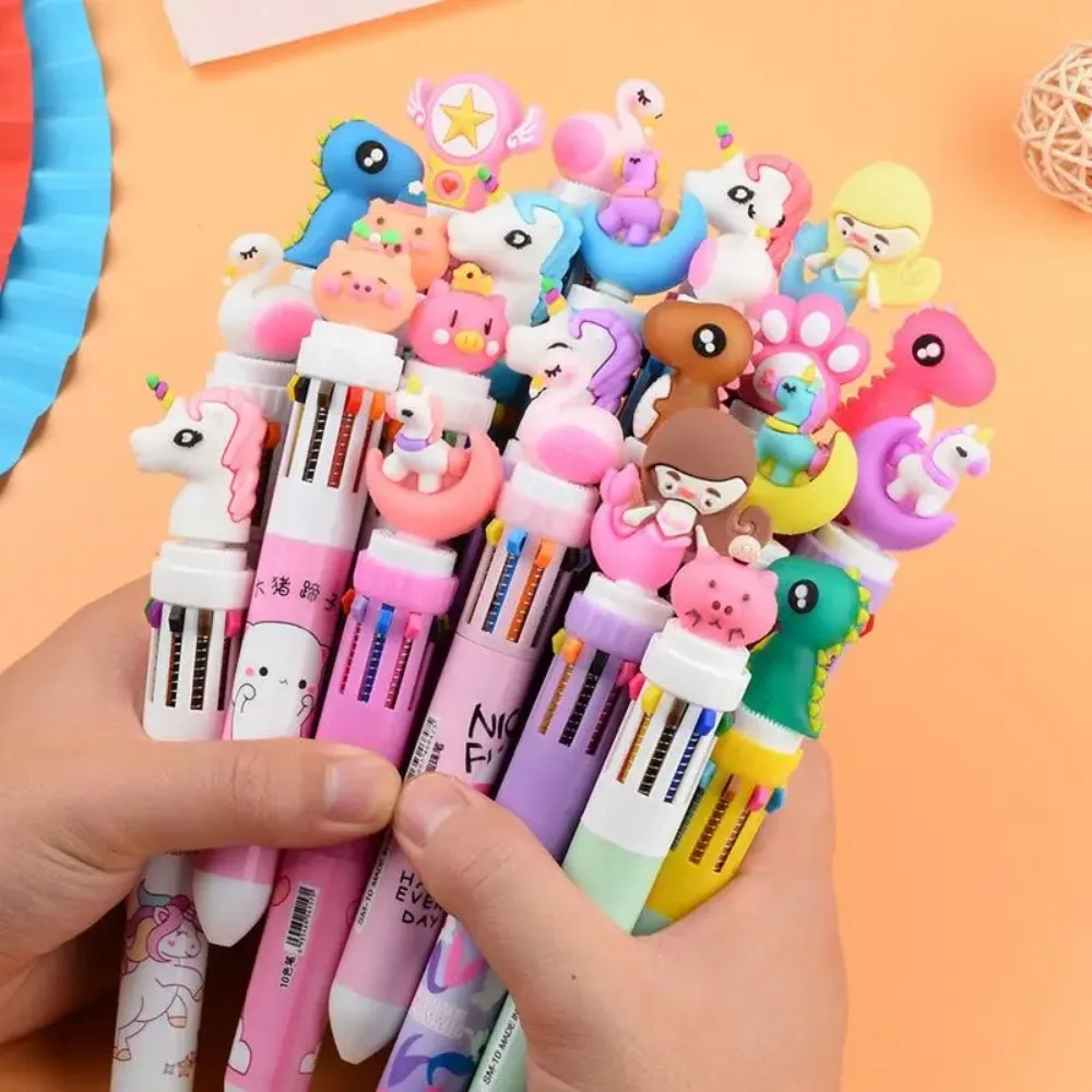 10 Pcs10 Color Cartoon Pen Kids Gifts