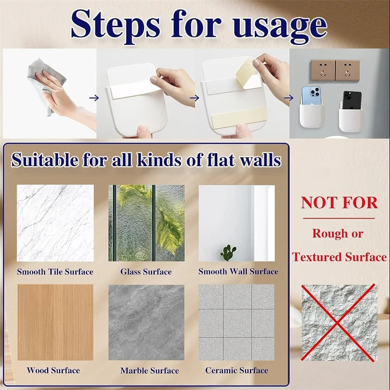 White Wall Hanging Storage Box Household