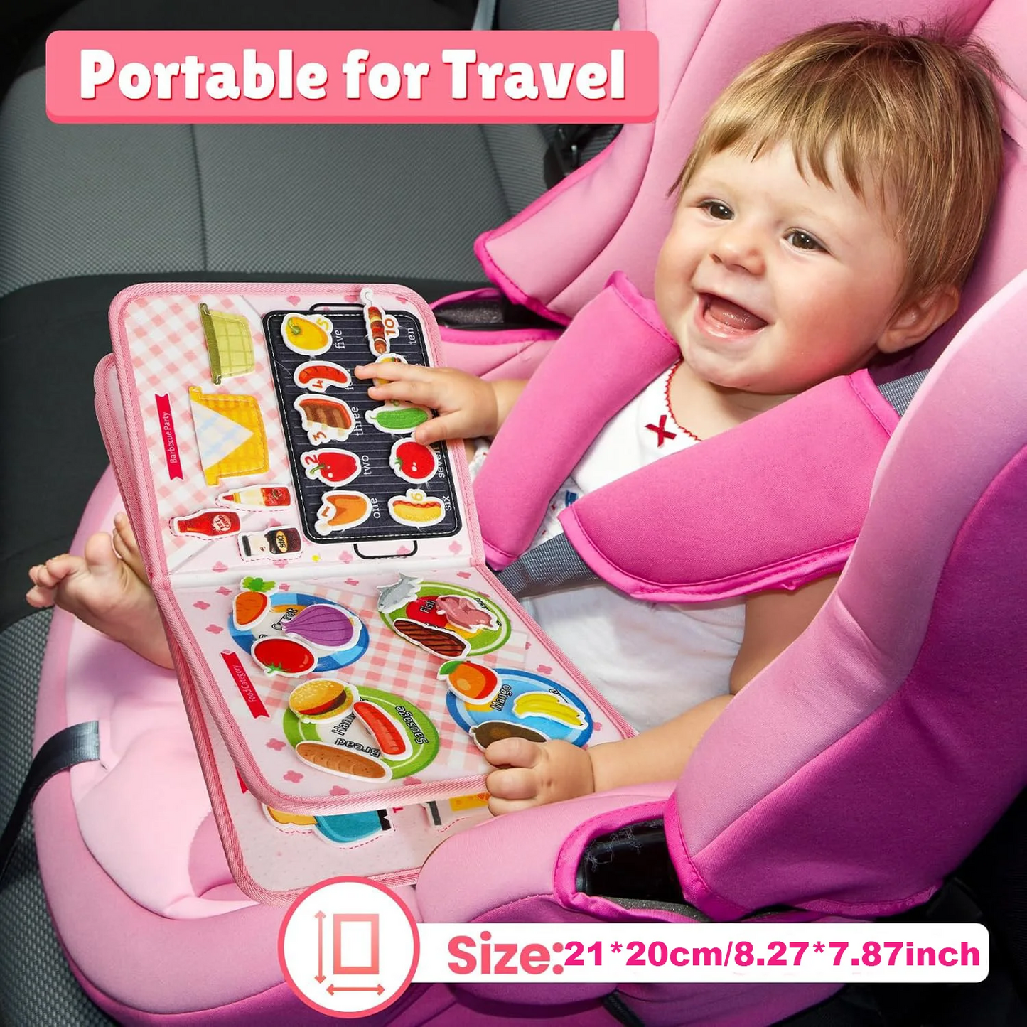 Toddler Busy Board Montessori Toys Cook Busy Book