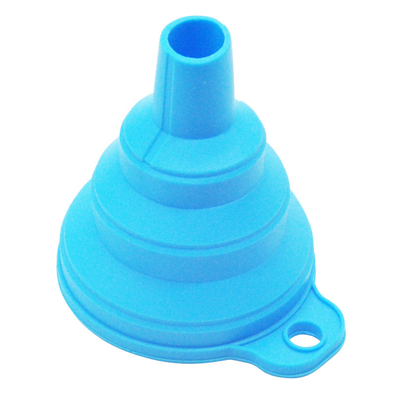 mini Foldable Funnel Silicone Collapsible Portable Funnels for Fuel Hopper