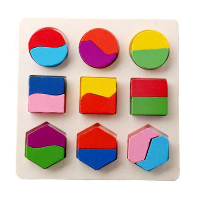 Wooden Puzzle Montessori Toys for Baby 1 2 3 Years Old Kids