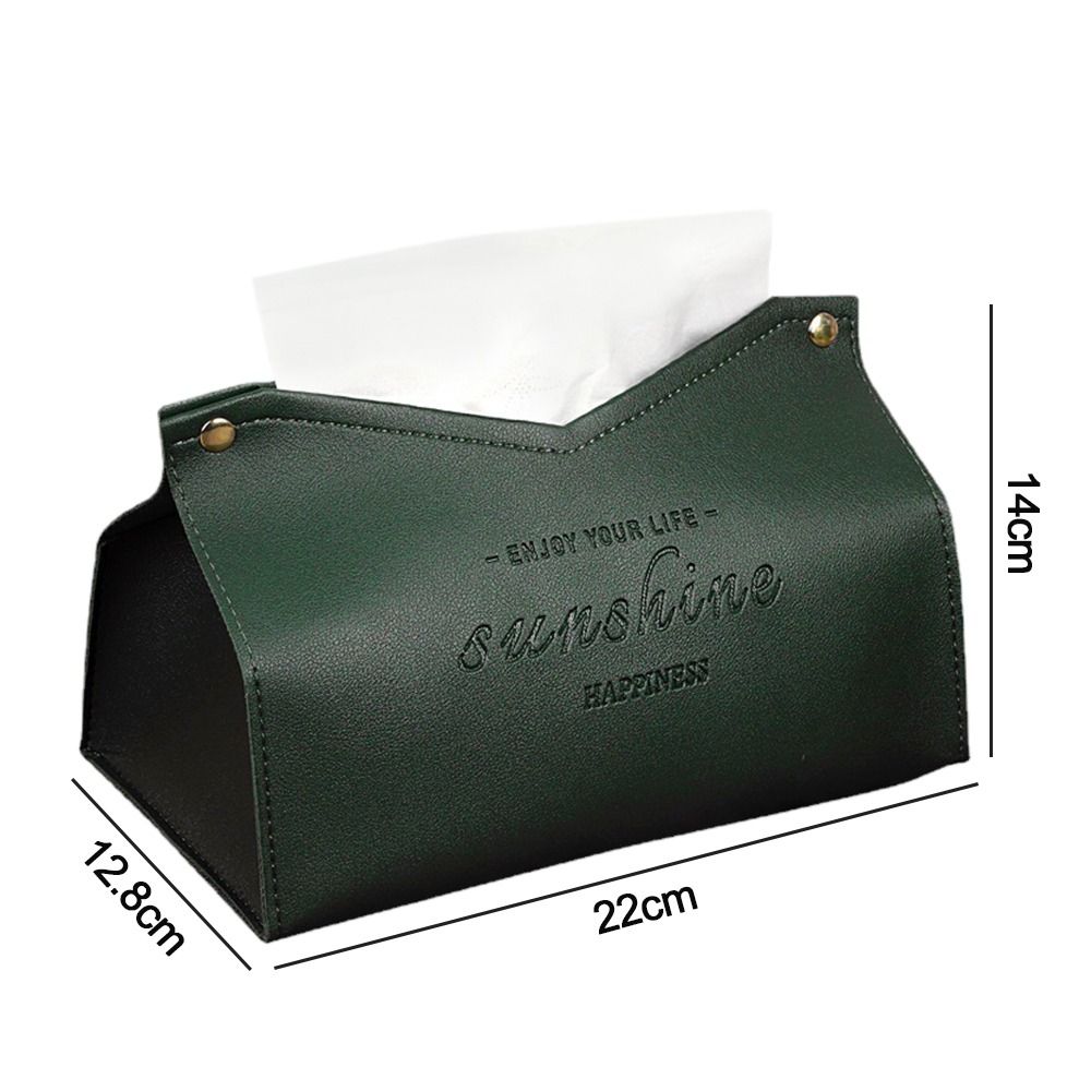 Leather Tissue Case Napkin Holder Storage