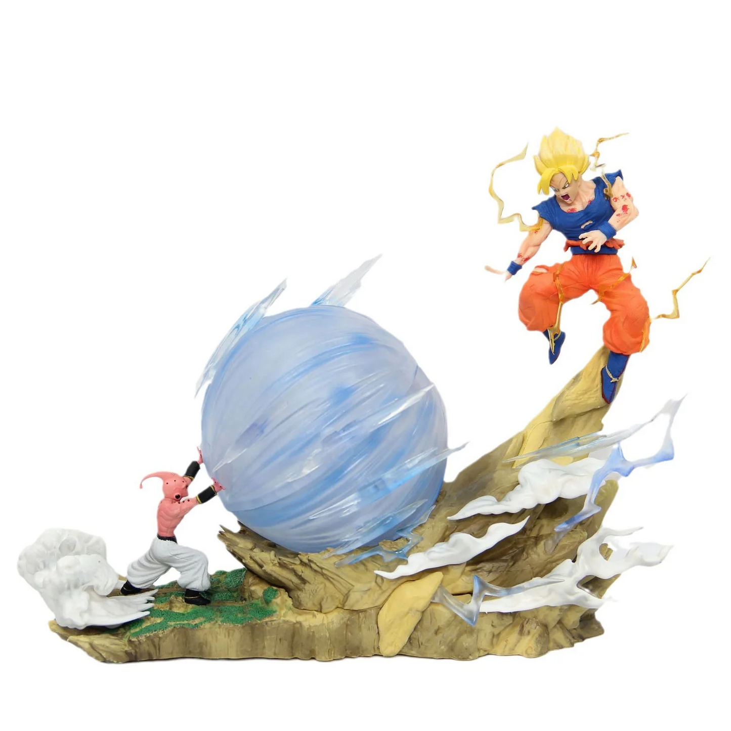 Anime Dragon Ball Z Majin Buu Vs Son Goku Figurine 22CM