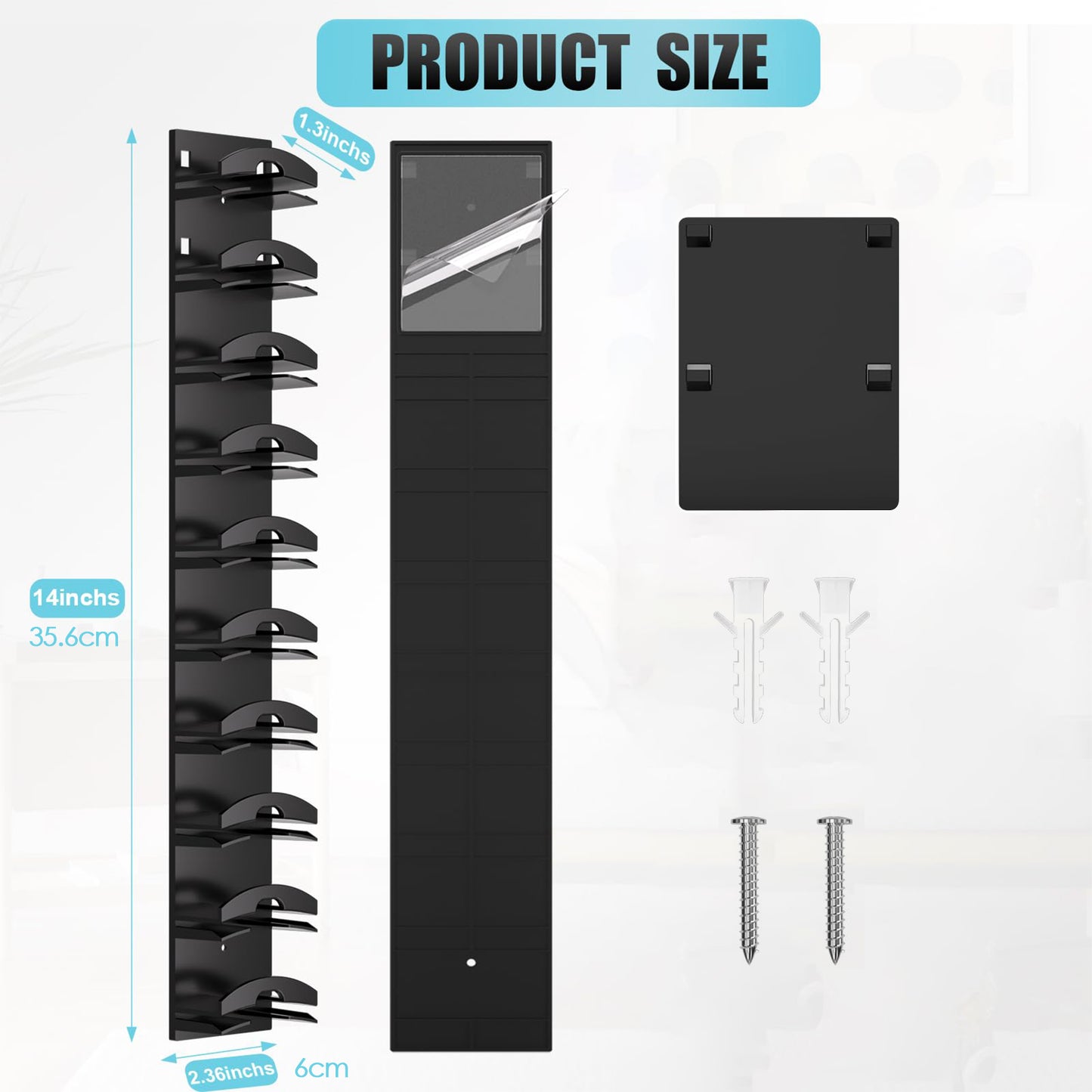 10Grids Wall Mounted Cap Rack Hat Holder Baseball Cap Towel Rack Holder