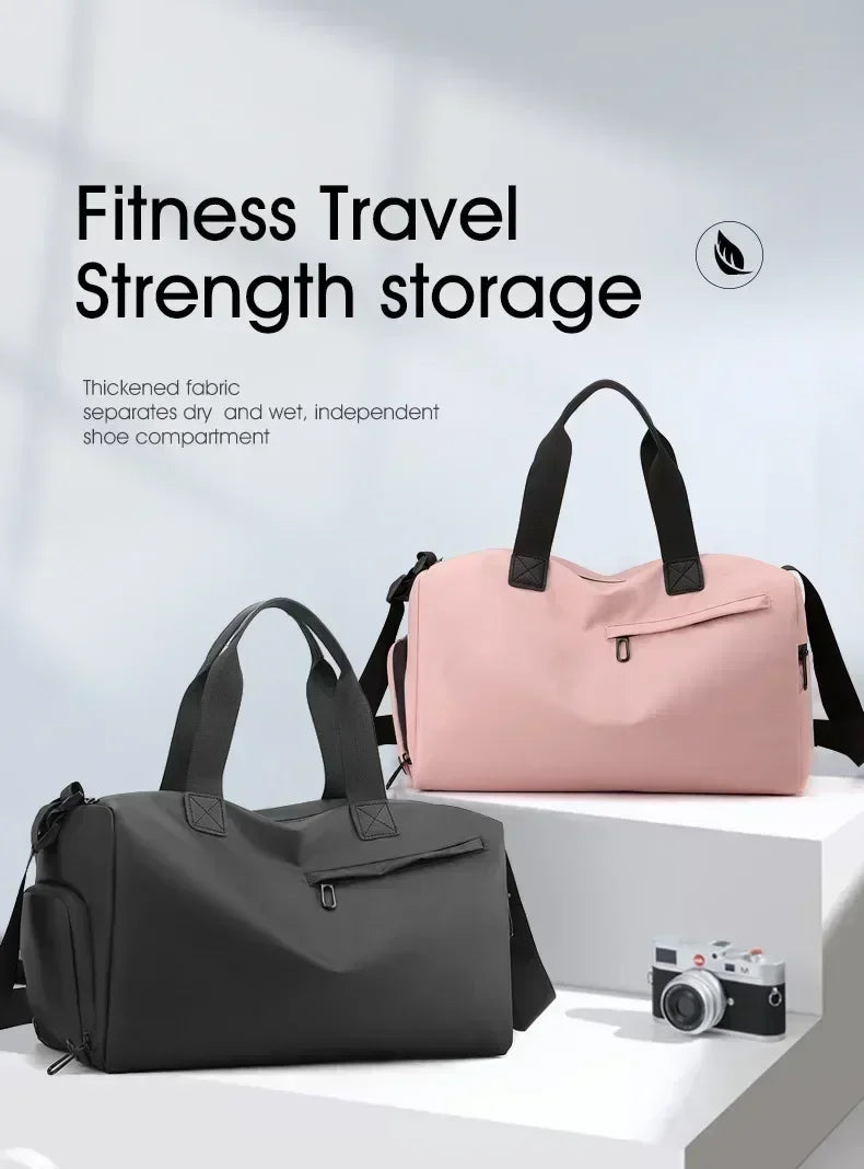 Zipper Large Capacity Oxford Travel Bags Solid Fitness Bags