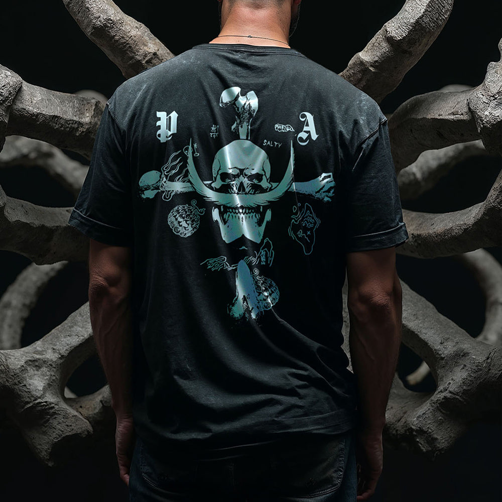 2025 Anime One Piece Luffy Washed T Shirt Men