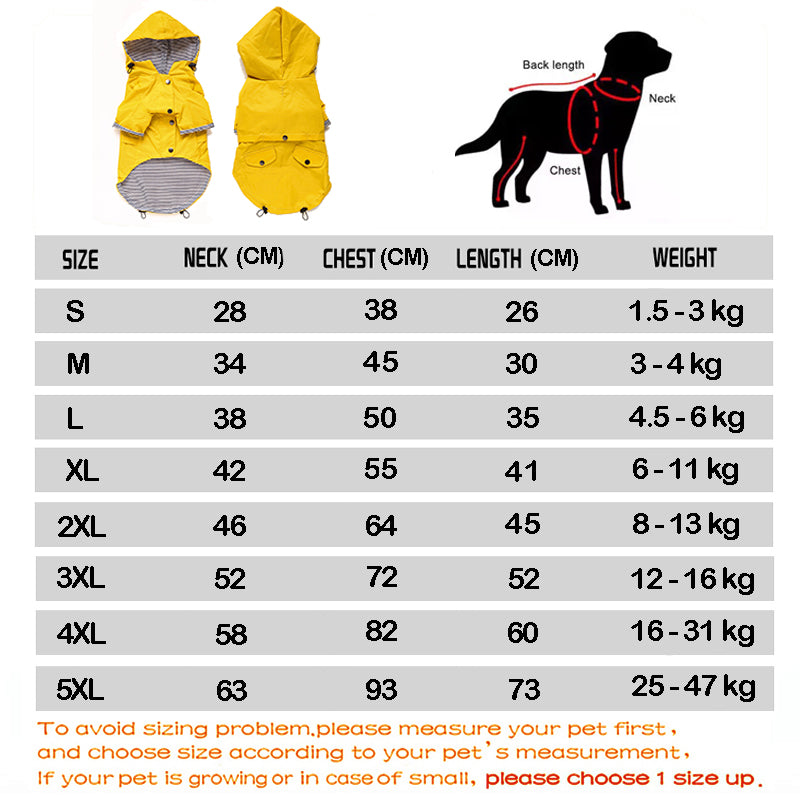 High Quality Waterproof Pet Dog Coat for Small Medium Large Dogs