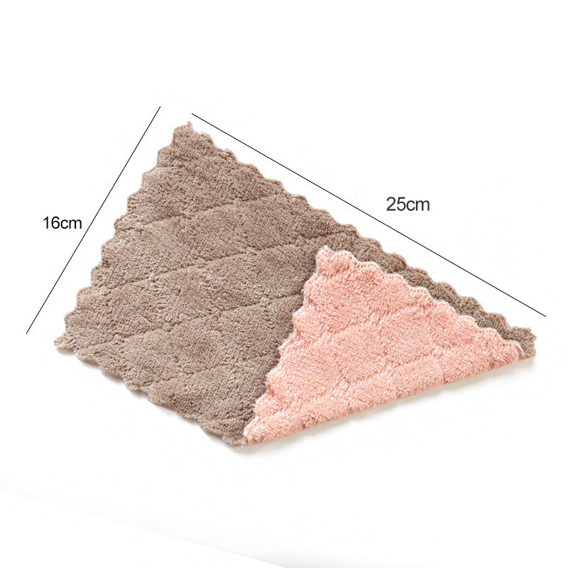 5-10Pcs Absorbent Kitchen Towels Soft Microfiber Cleaning Cloths