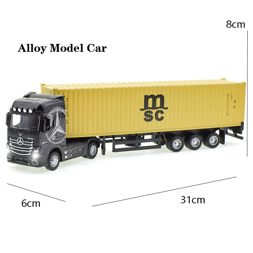 1:50 Diecast Alloy Truck Head Model Toy Container