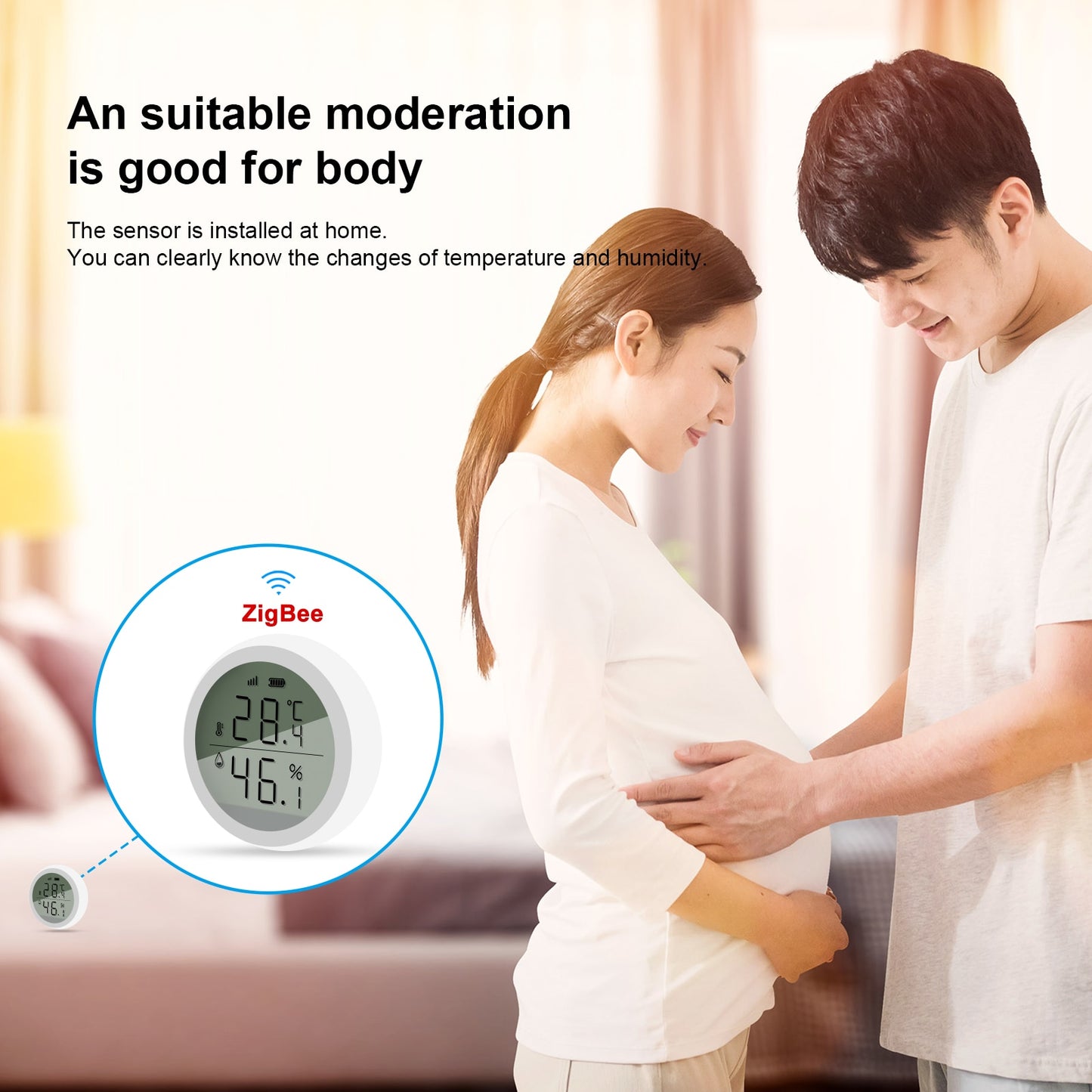 Smart Thermometer Home Indoor Temperature And Humidity