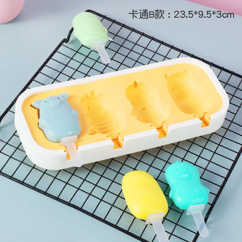 Popsicles Molds Kids Baby Cute Shapes