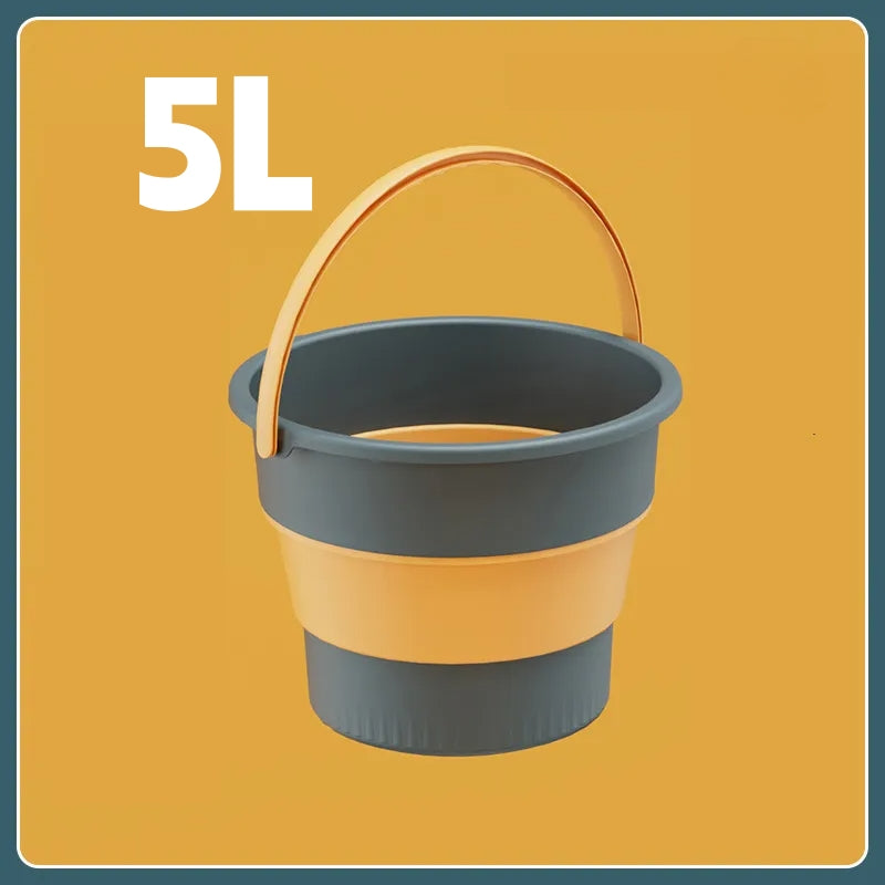 Folding Portable Bucket with Cover