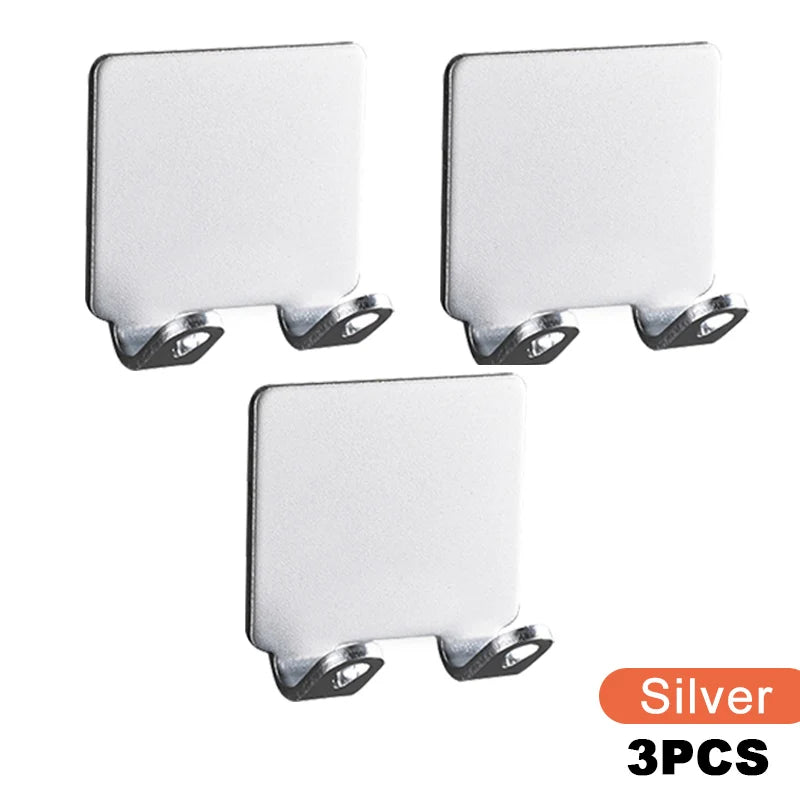 Bathroom Space Aluminum Razor Holder Storage Hook 3Pcs