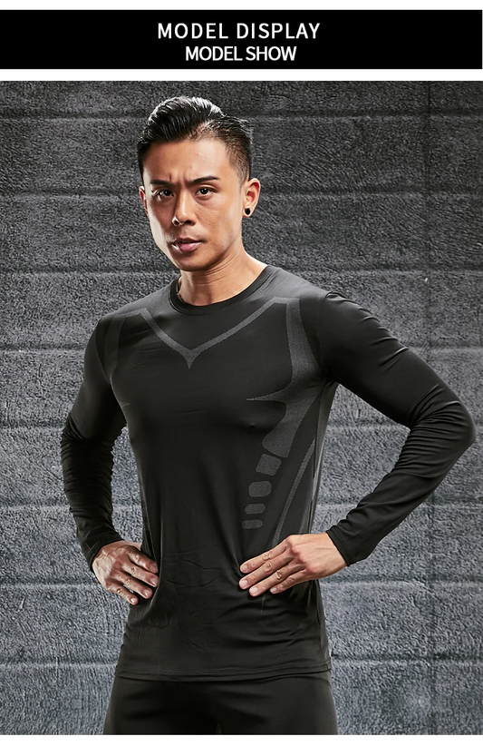 Quick Drying Tight Fitting Suit For Men'S Long Sleeve