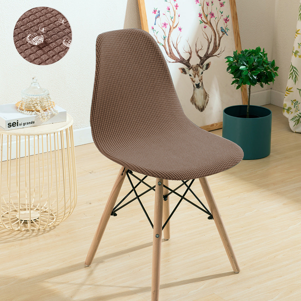 Waterproof Shell Chair Cover Short Back Scandinavian Chair Covers