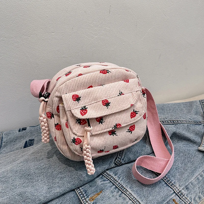 Korean Harajuku Messenger Bags Corduroy
