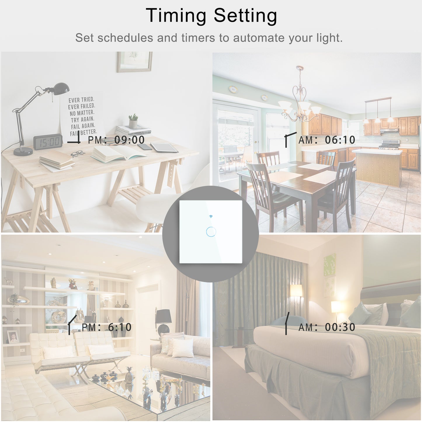 Smart Life Light Switch WiFi Touch Sensor Smart Switch