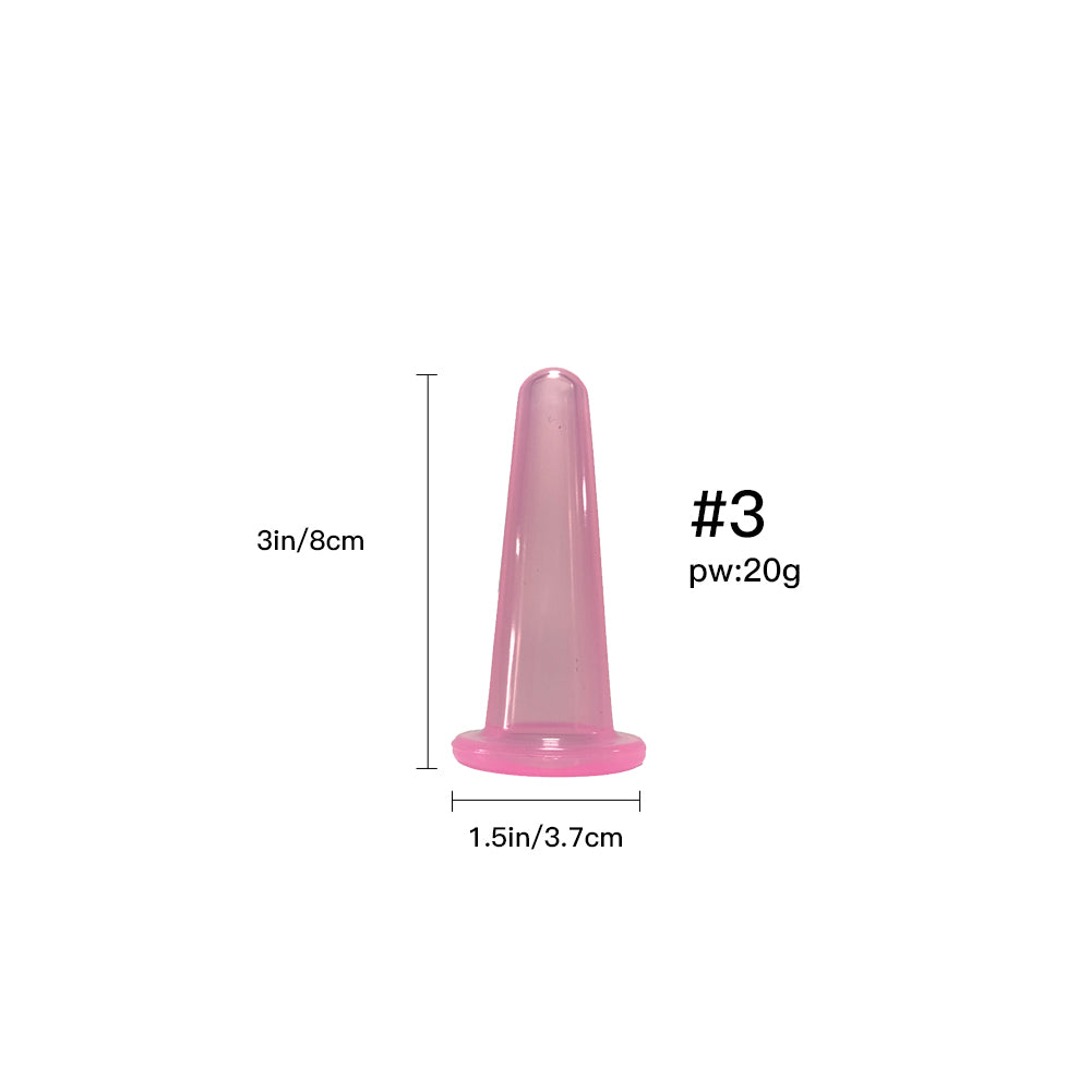 Silicone Vacuum Cupping Massage Jars Anti Cellulite Massage