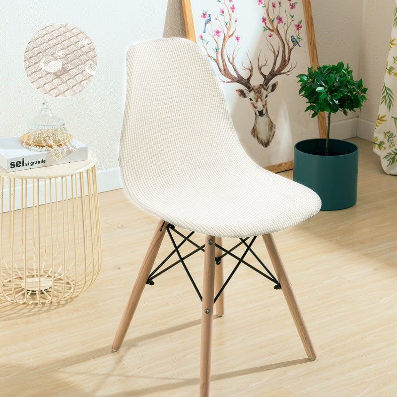Waterproof Shell Chair Cover Short Back Scandinavian Chair Covers