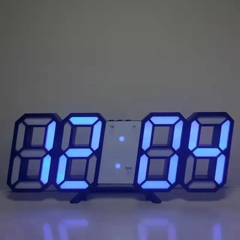 Table 3D LED Alarm Clock Date/Temperature for Home Kitchen