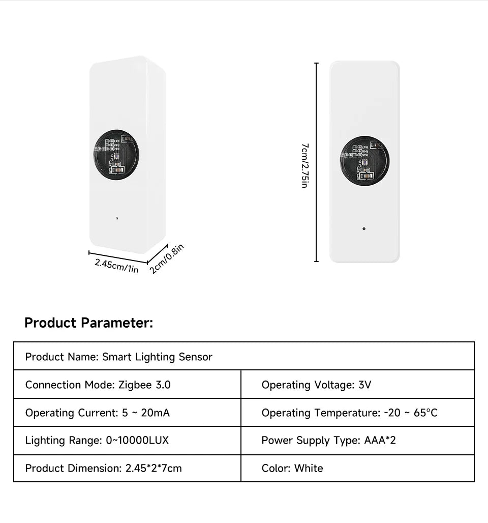 ZigBee Light Sensor Luminance Sensor