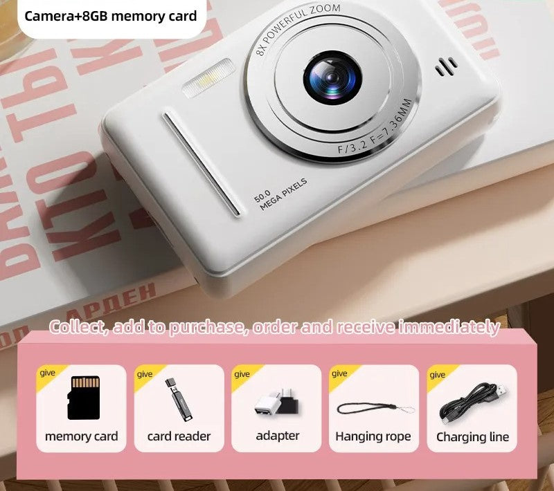 4K Digital Camera Dual Camera Flash 50 Million HD