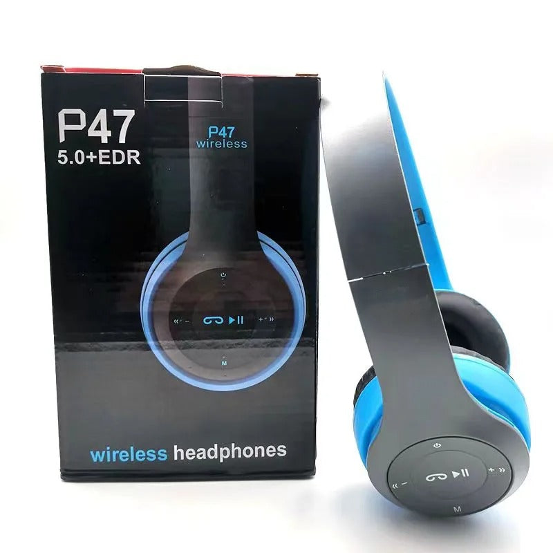 Wireless Headphones 5.0 Bluetooth Earphone Foldable Bass