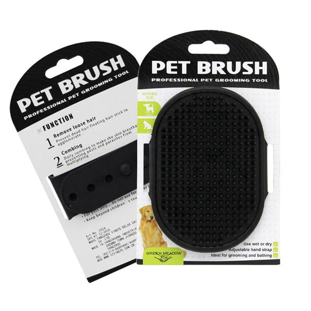 Soft Rubber Dog Brush Grooming Massage Brush Cleaning